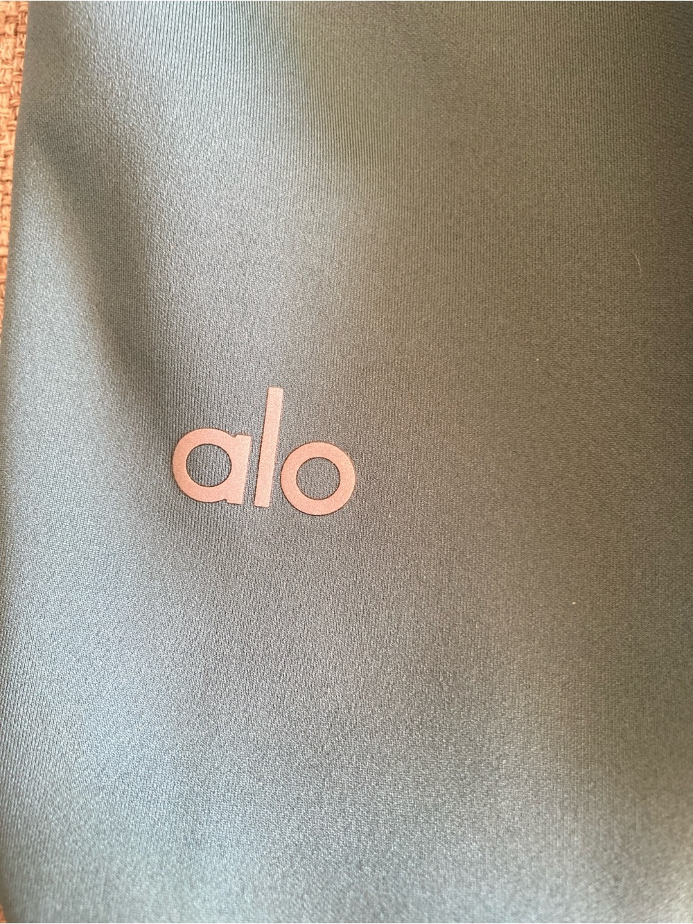 ALO Yoga Women's Long Sleeve Mock Neck Top in Teal - Picture 4 of 4